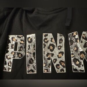 Victoria secret pink bling zip up hoodie L